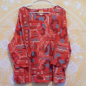 Ruby Rd. Woman 3X Red Beaded Top